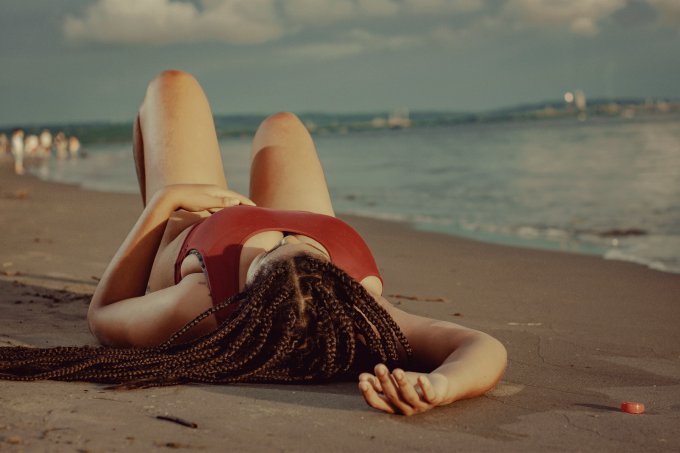 kobieta na plaży